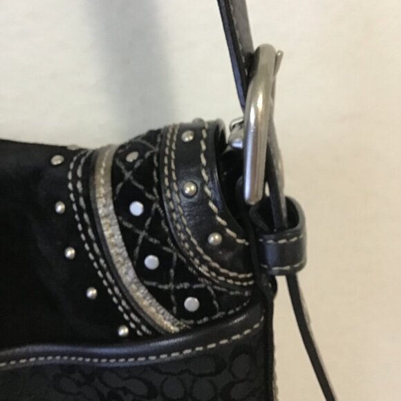 Coach Soho Signature Black Crossbody Shoulder Bag - Picture 7 of 15